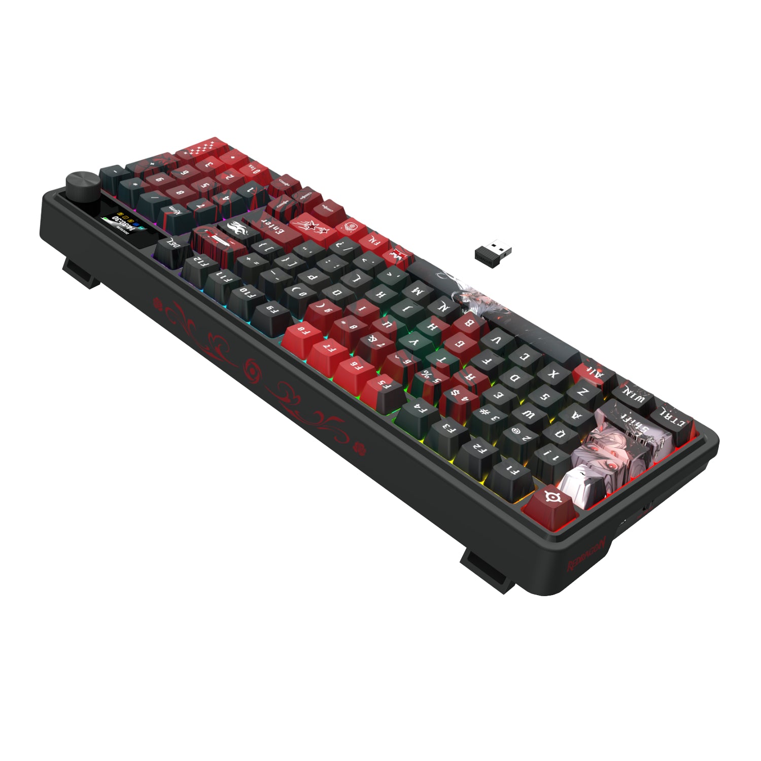 Image 4 for Redragon K719AK ARTEMIS PRO RGB Wireless LCD Mechanical Gaming Keyboard (Anime Edition)