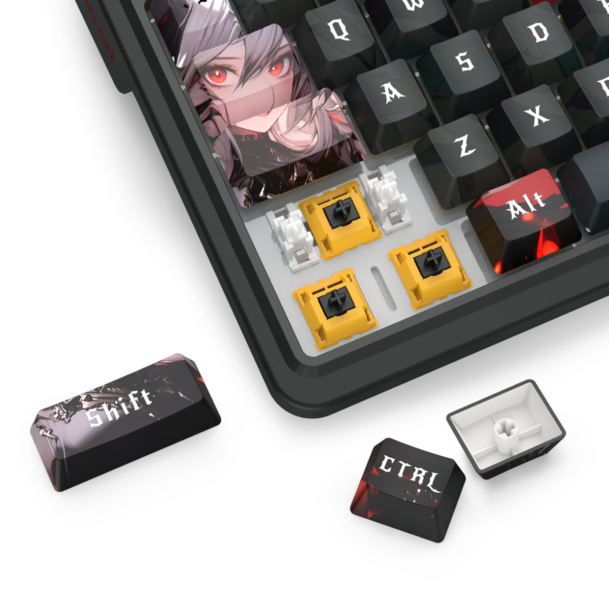 Image 7 for Redragon K719AK ARTEMIS PRO RGB Wireless LCD Mechanical Gaming Keyboard (Anime Edition)