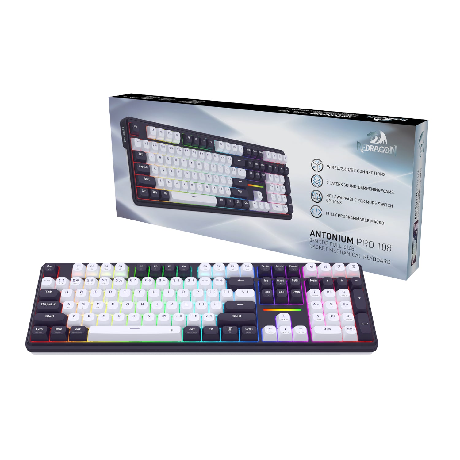 Image 1 for Redragon K745 Pro ANTONIUM Full-size Mechanical Gaming Keyboard