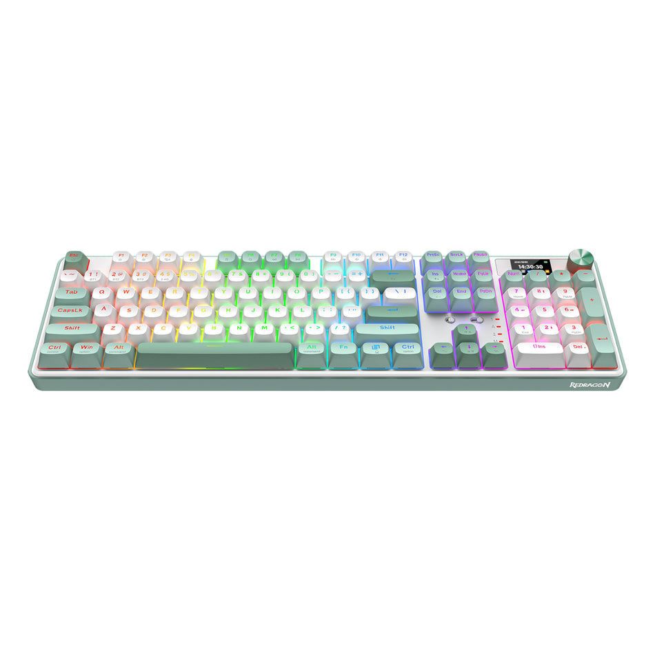 Image 1 for Redragon WYVERN K761 Pro Full-size RGB Wireless Mechanical Gaming Keyboard - White/Green
