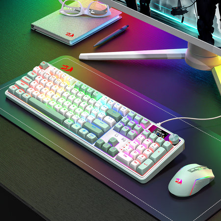 Image 7 for Redragon WYVERN K761 Pro Full-size RGB Wireless Mechanical Gaming Keyboard - White/Green