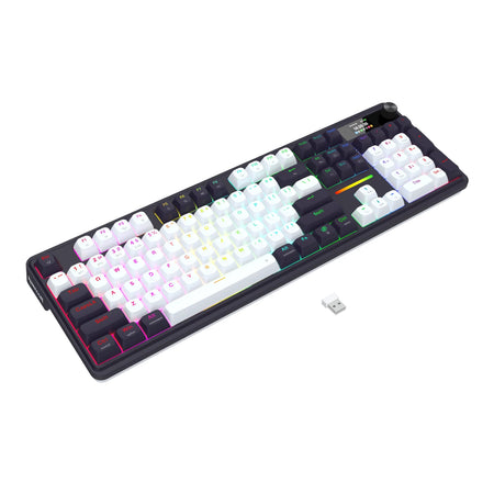 Image 2 for Redragon K762WB-RGB-PRO LCD Full-size Gasket Mechanical Keyboard - Black
