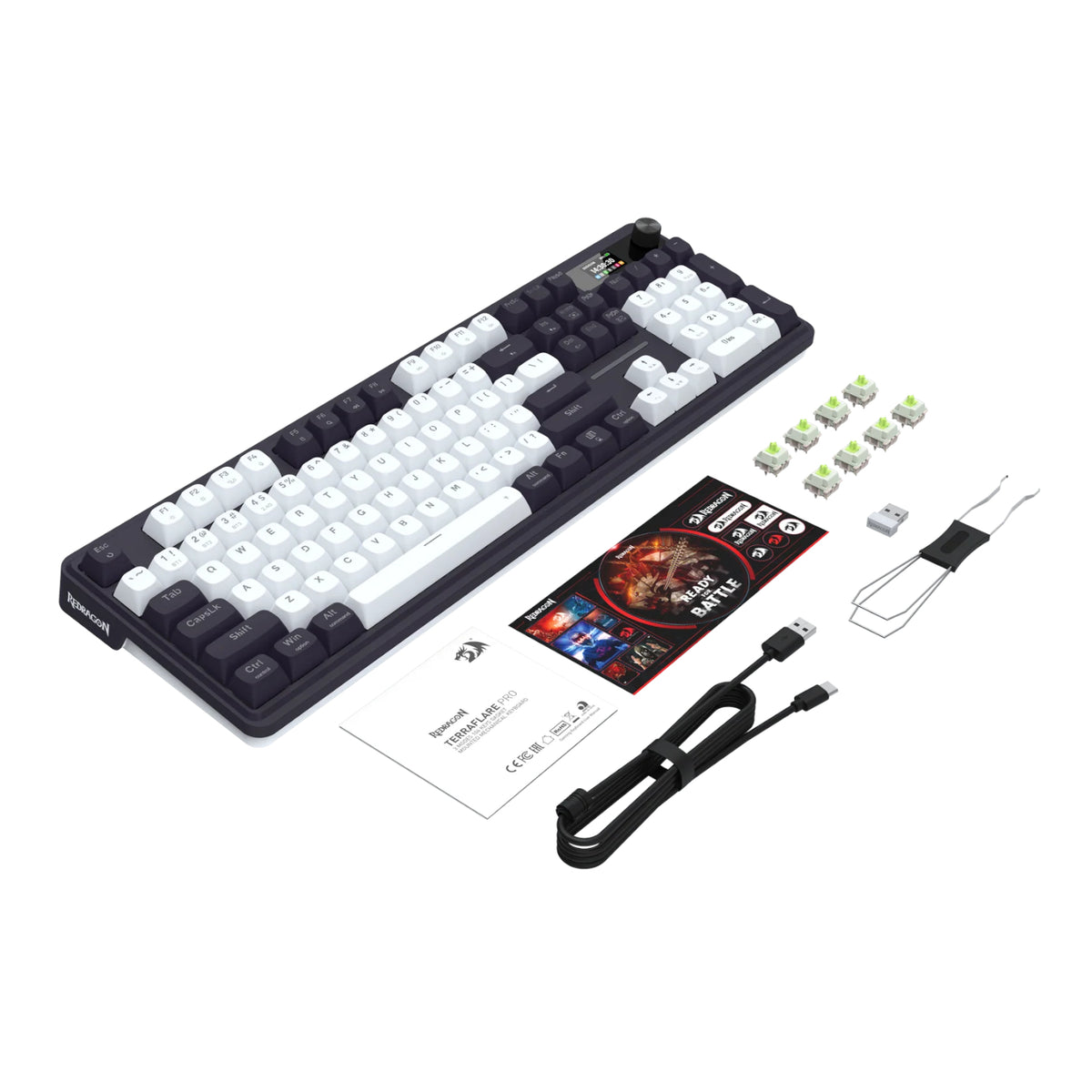 Image 4 for Redragon K762WB-RGB-PRO LCD Full-size Gasket Mechanical Keyboard - Black
