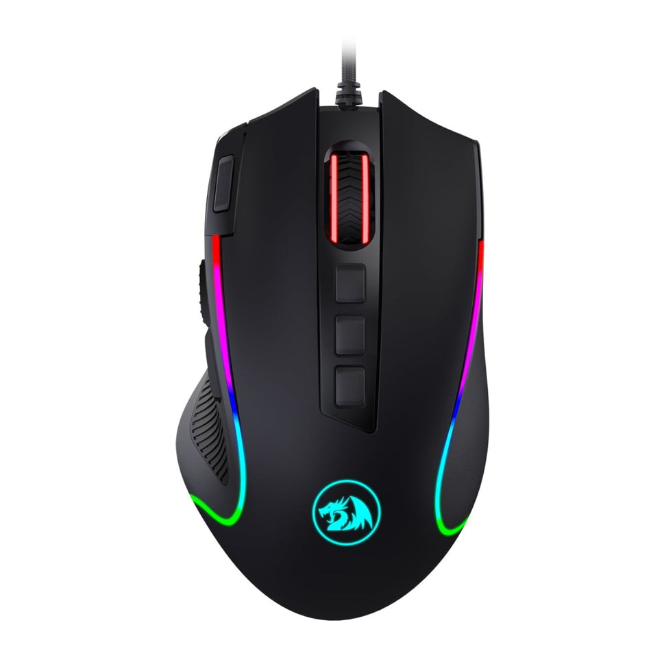 Image 1 for REDRAGON PREDATOR 4000DPI RGB Ergo Gaming Mouse - Black