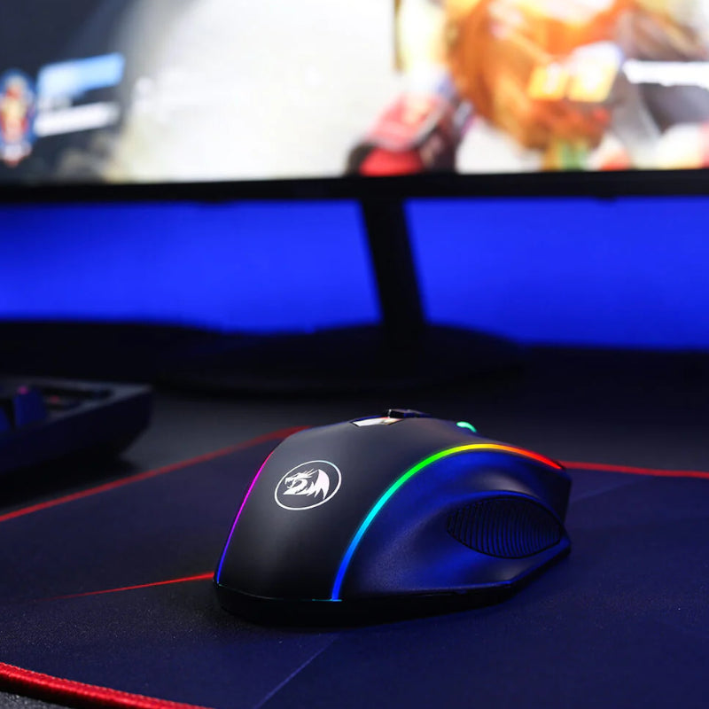 Image 5 for REDRAGON VAMPIRE ELITE Wireless 16000DPI|8 Button|Ergonomic Design|P3335 Optical Sensor|Type-C Cable|RGB Backlit Gaming Mouse - Black
