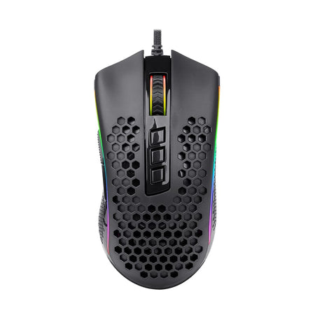 Image 1 for REDRAGON STORM 12400DPI 7 Buttons|Ergonomic Design|P3327 Optical Sensor|Lightweight Body|RGB Backlit gaming Mouse - Black