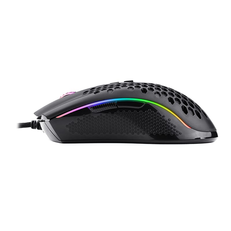 Image 4 for REDRAGON STORM 12400DPI 7 Buttons|Ergonomic Design|P3327 Optical Sensor|Lightweight Body|RGB Backlit gaming Mouse - Black