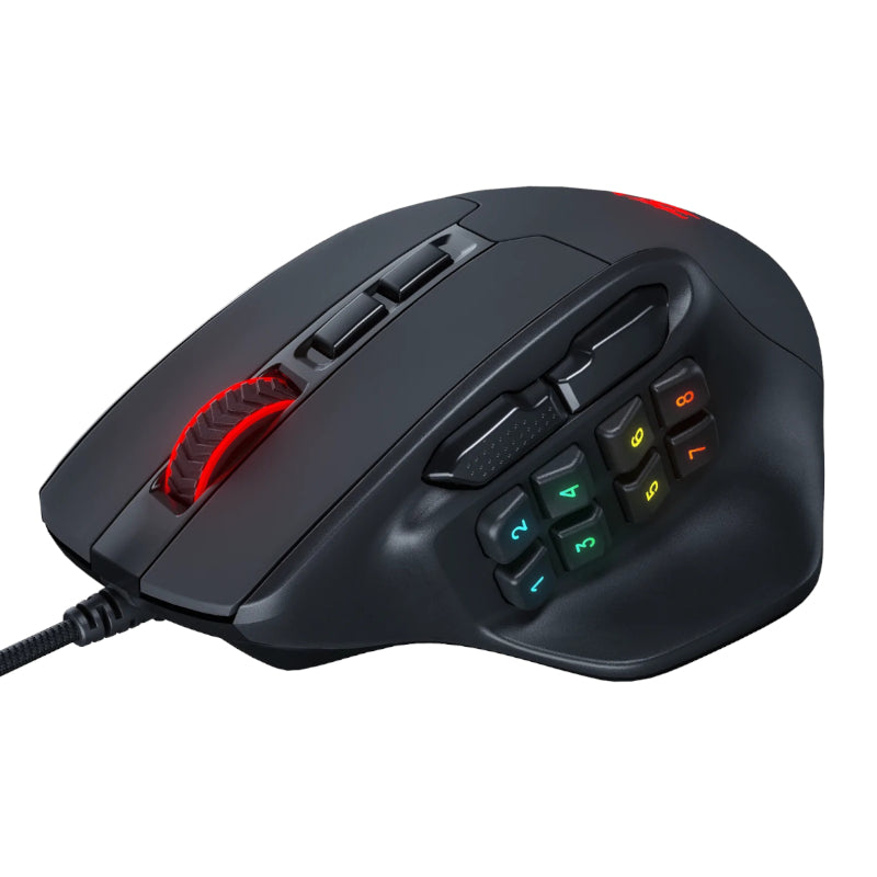 Image 2 for REDRAGON Aatrox 6200DP RGB MMO Gaming Mouse - Black
