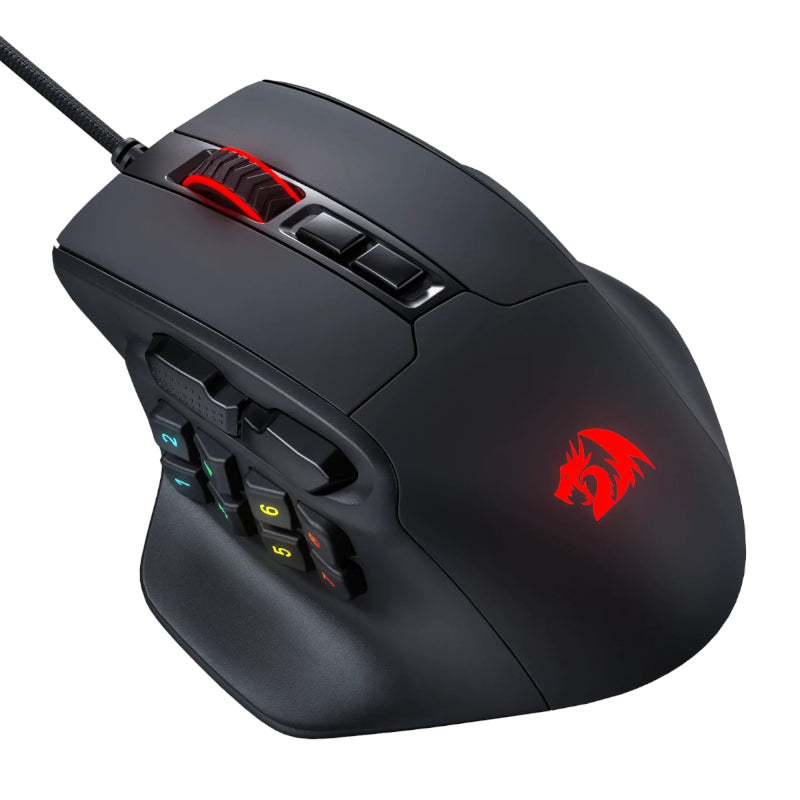 Image 3 for REDRAGON Aatrox 6200DP RGB MMO Gaming Mouse - Black