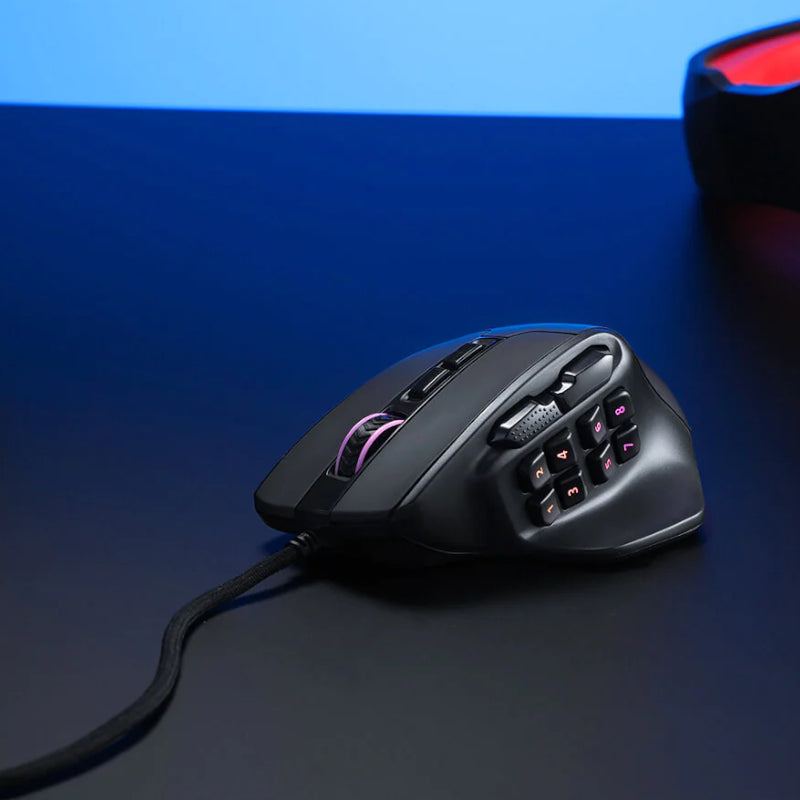 Image 6 for REDRAGON Aatrox 6200DP RGB MMO Gaming Mouse - Black