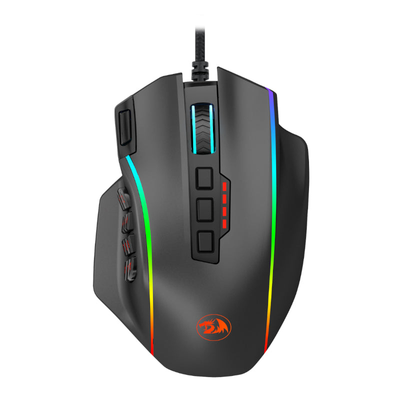 Image 1 for REDRAGON PERDICTION 4 12400DPI RGB MMO Ergo Gaming Mouse - Black