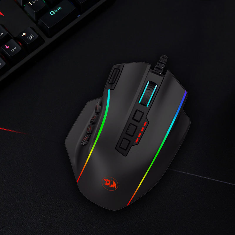 Image 7 for REDRAGON PERDICTION 4 12400DPI RGB MMO Ergo Gaming Mouse - Black