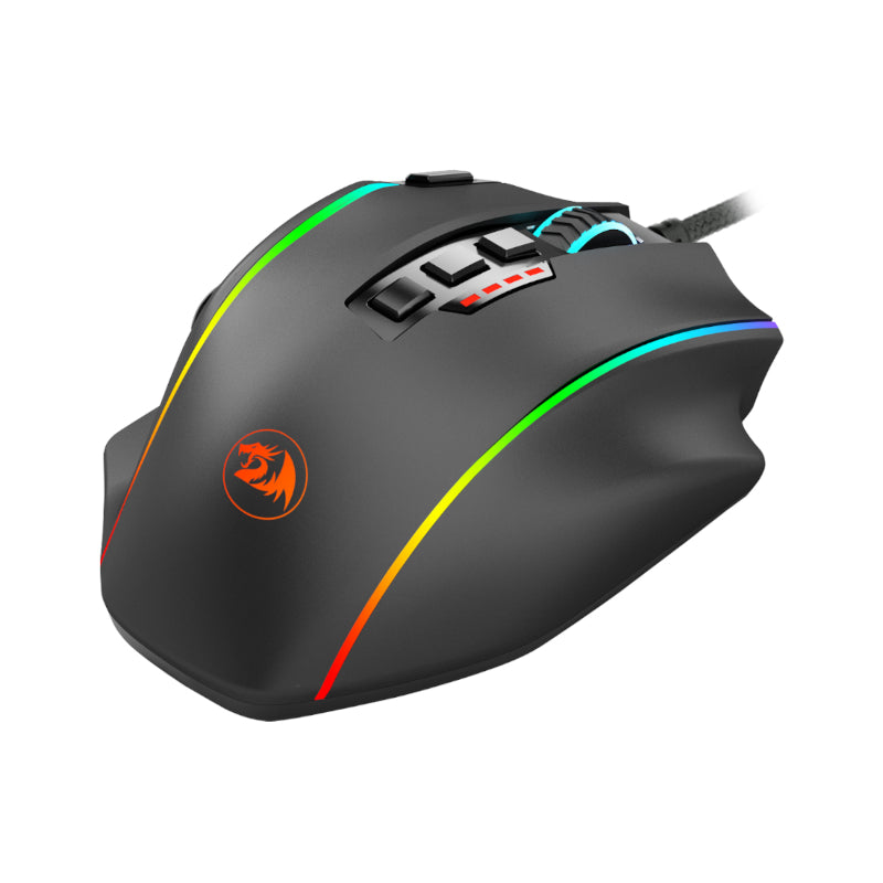 Image 3 for REDRAGON PERDICTION 4 12400DPI RGB MMO Ergo Gaming Mouse - Black