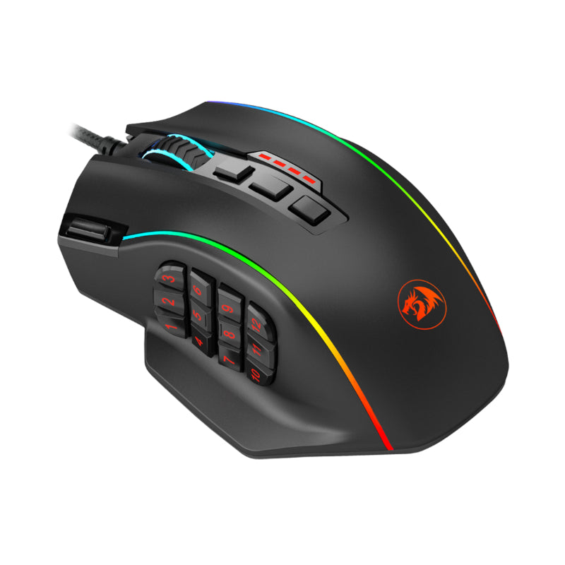 Image 4 for REDRAGON PERDICTION 4 12400DPI RGB MMO Ergo Gaming Mouse - Black