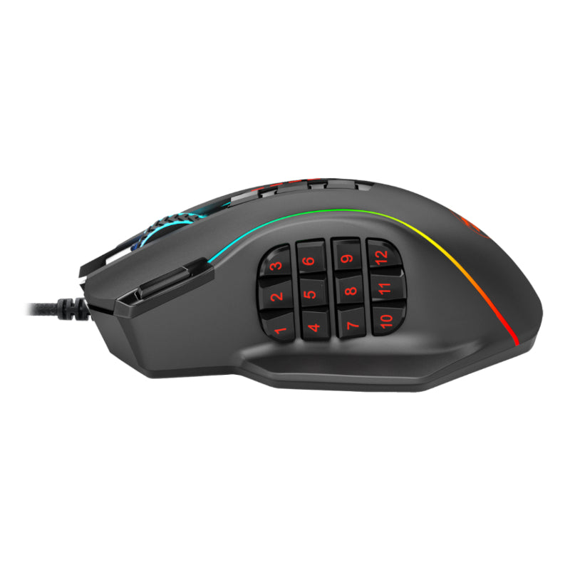 Image 5 for REDRAGON PERDICTION 4 12400DPI RGB MMO Ergo Gaming Mouse - Black