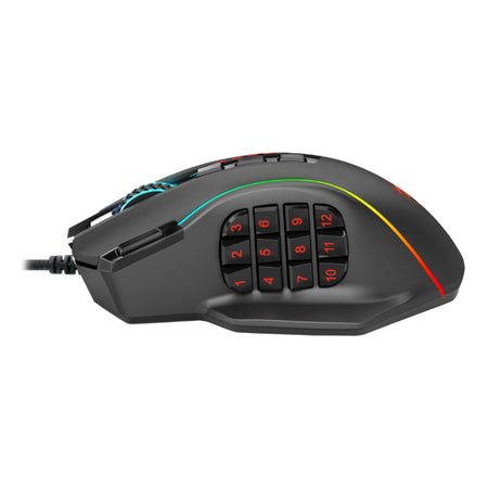 Image 5 for REDRAGON PERDICTION 4 12400DPI RGB MMO Ergo Gaming Mouse - Black
