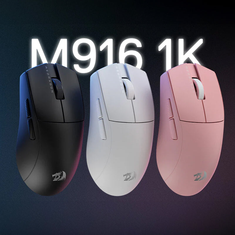 Image 5 for REDRAGON M916 PRO 1K 3-Mode Wireless Gaming Mouse - Pink