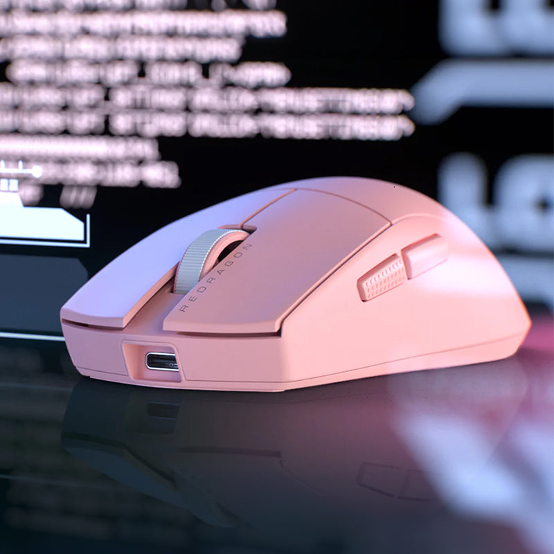 Image 4 for REDRAGON M916 PRO 1K 3-Mode Wireless Gaming Mouse - Pink