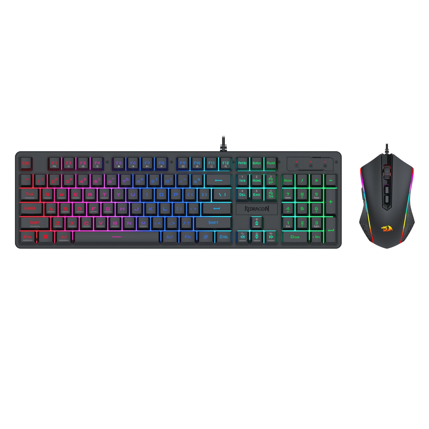 Image 1 for Redragon S107 RGB Gaming Essentials Wired Gaming Keyboard and Mouse Bundle