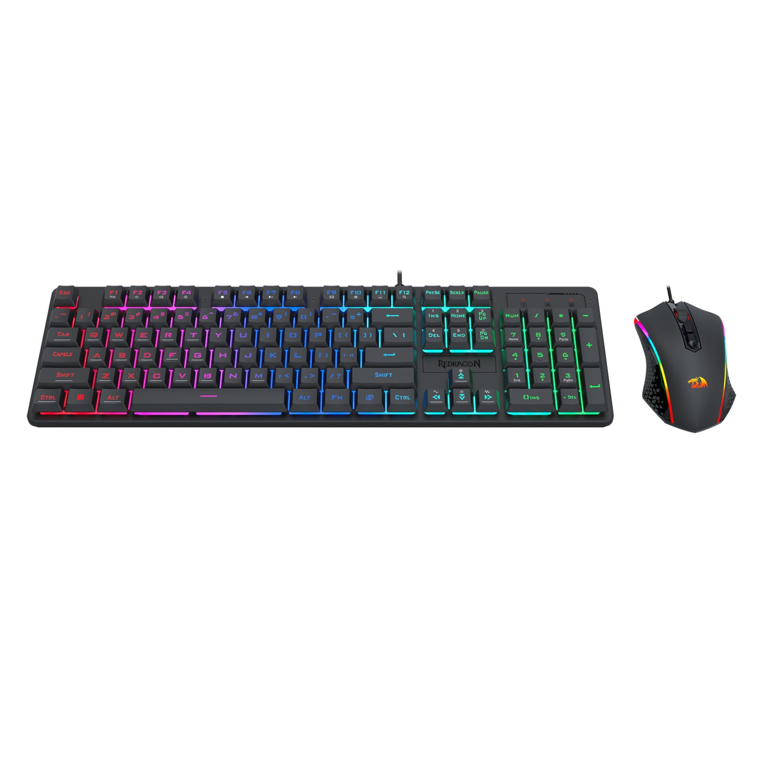 Image 2 for Redragon S107 RGB Gaming Essentials Wired Gaming Keyboard and Mouse Bundle