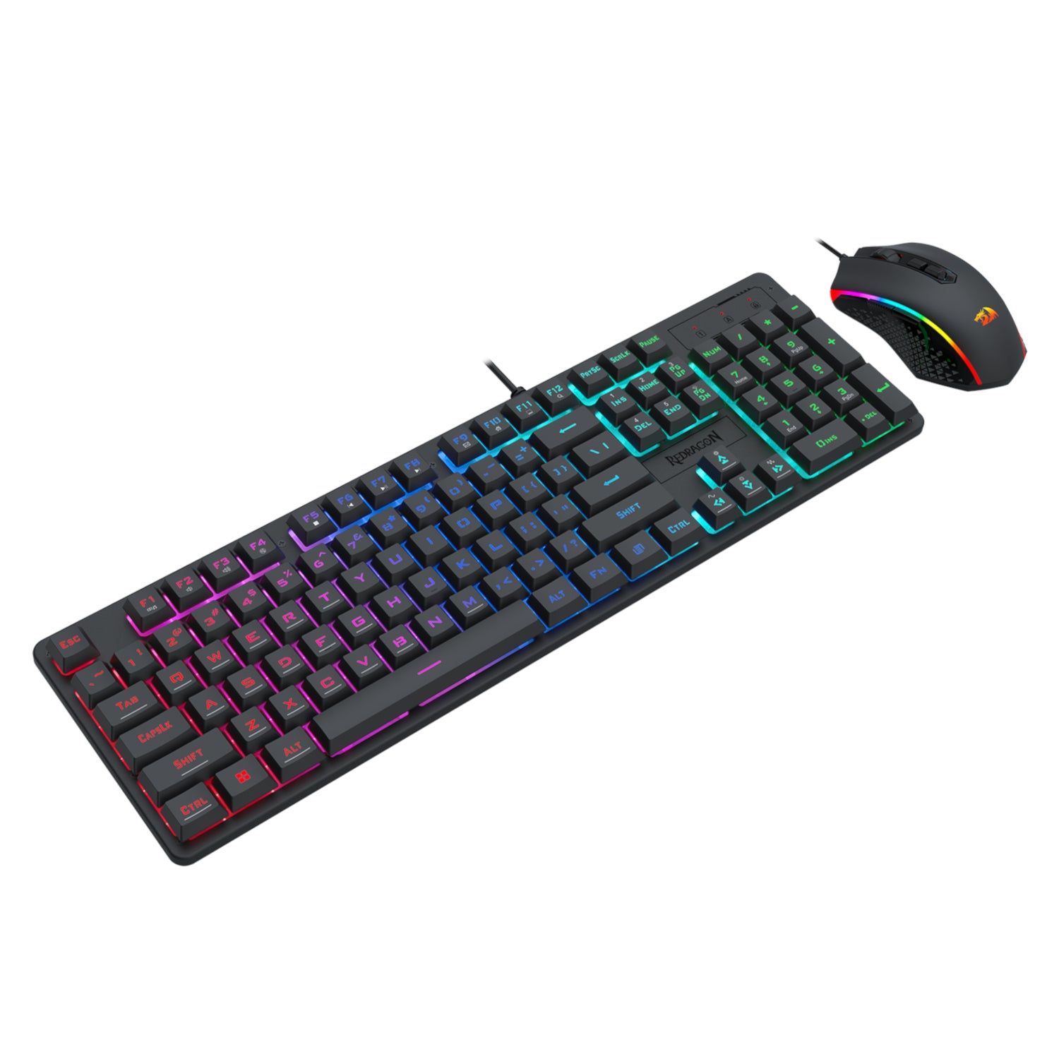 Image 3 for Redragon S107 RGB Gaming Essentials Wired Gaming Keyboard and Mouse Bundle