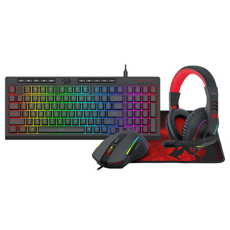 Image 1 for Redragon 4-in-1 Keyboard | Mouse | Mousepad | RGB Headset Gaming Combo
