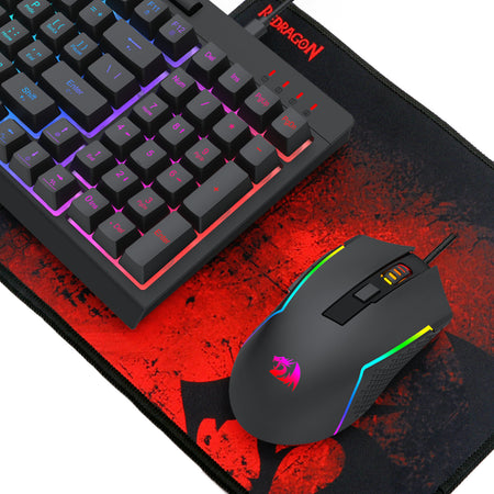 Image 6 for Redragon 4-in-1 Keyboard | Mouse | Mousepad | RGB Headset Gaming Combo