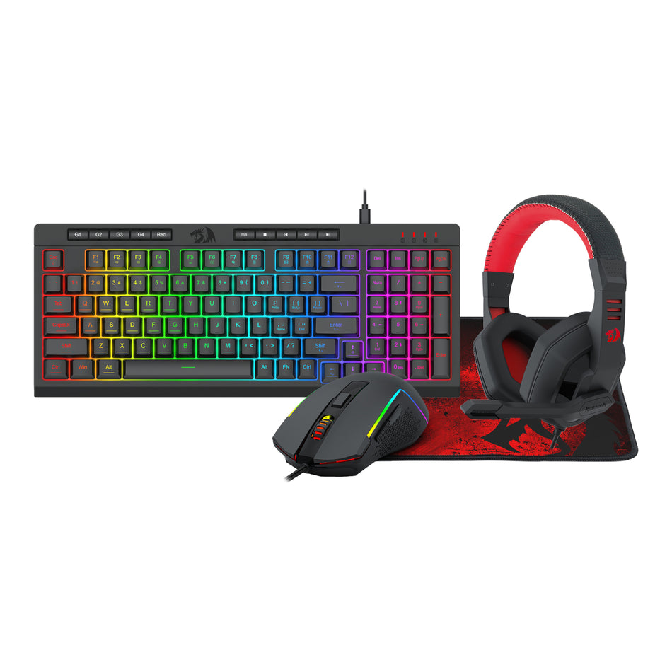 Image 1 for Redragon 4-in-1 Keyboard | Mouse | Mousepad | Headset Gaming Combo