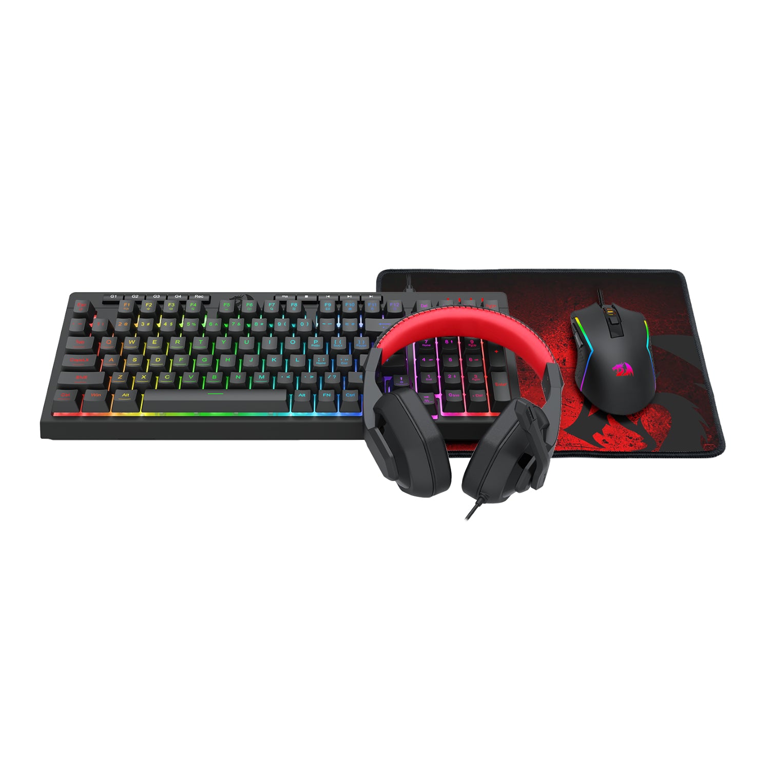 Image 3 for Redragon 4-in-1 Keyboard | Mouse | Mousepad | Headset Gaming Combo