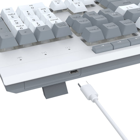 Image 5 for Redragon S151 Wired RGB Gaming Keyboard and Mouse Combo - White and Grey