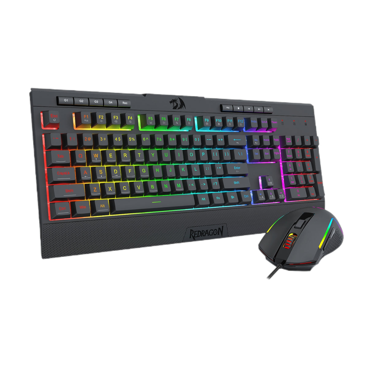 Image 1 for Redragon S151 Gaming Keyboard and Mouse Combo-Black