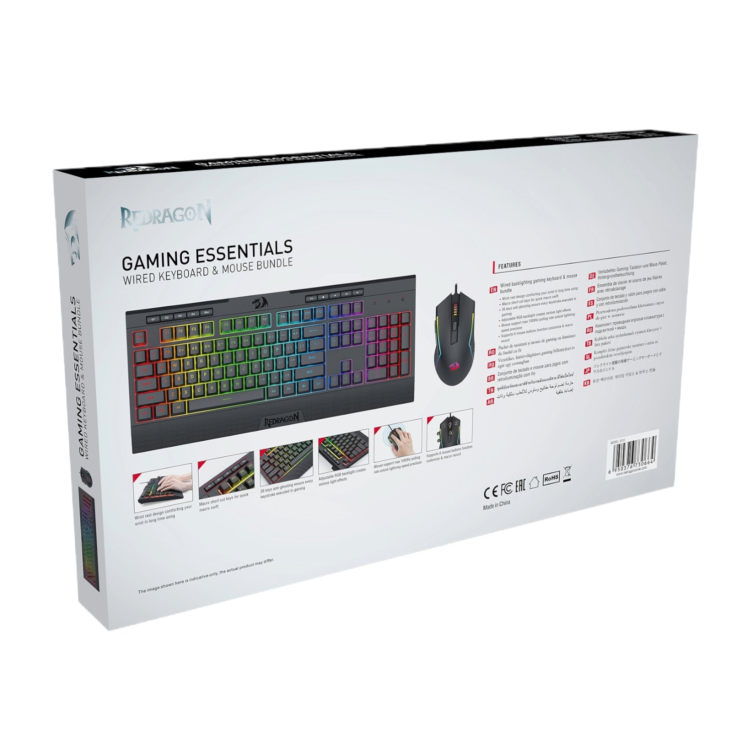 Image 8 for Redragon S151 Gaming Keyboard and Mouse Combo-Black