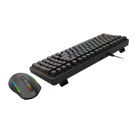 Image 5 for Redragon S162 RGB 3-Mode Wireless Mechanical Gaming Keyboard and Mouse Combo - Black