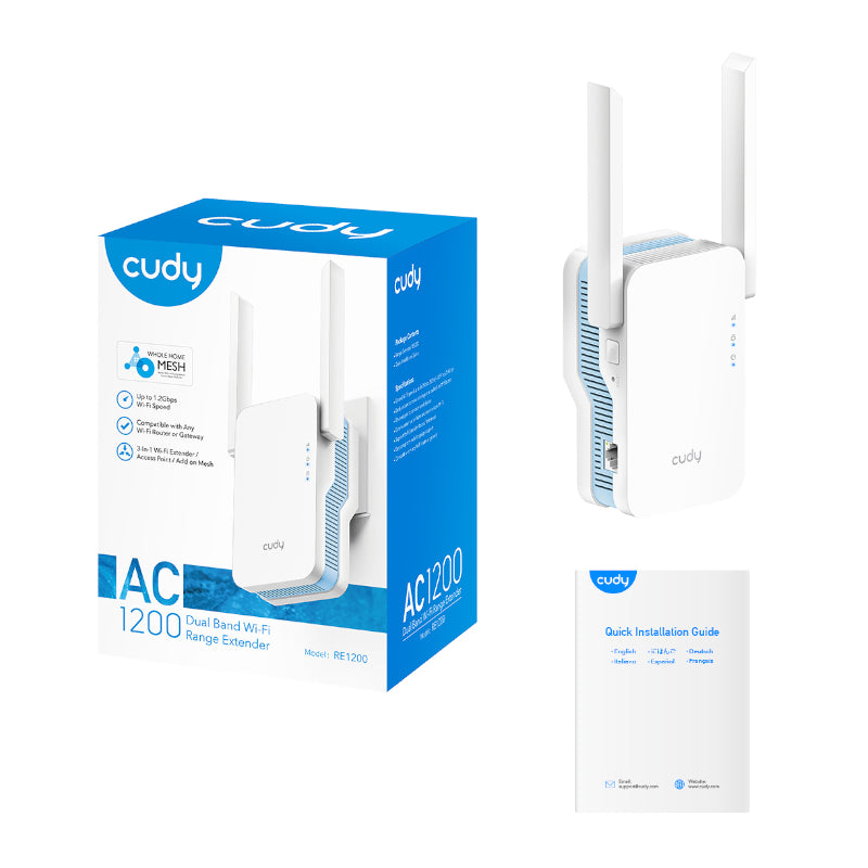 Image 4 for Cudy AC1200 WiFi Range Extender | Wall Plug
