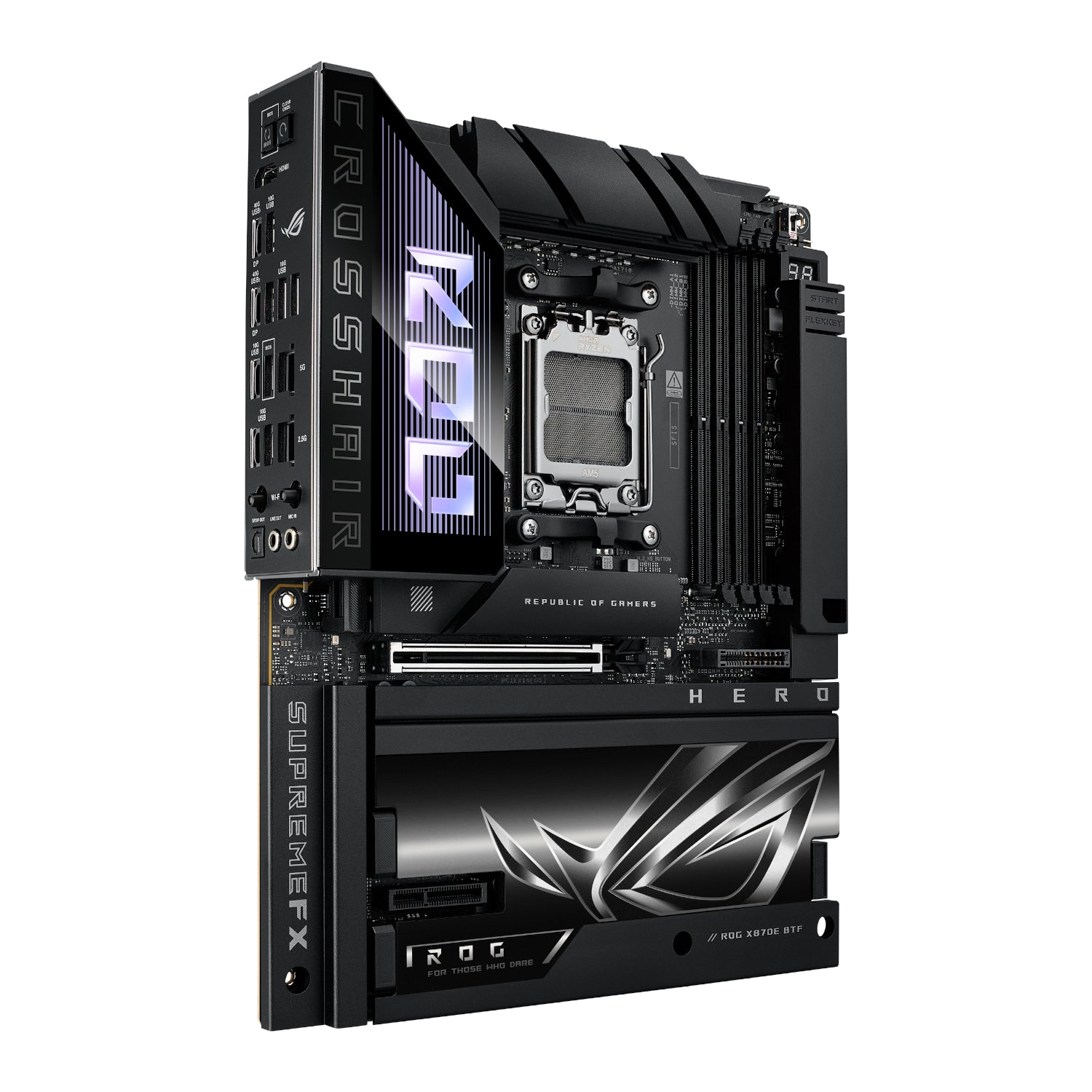 Image 3 for ASUS ROG CROSSHAIR X870E HERO BTF AMD AM5 ATX Gaming Motherboard
