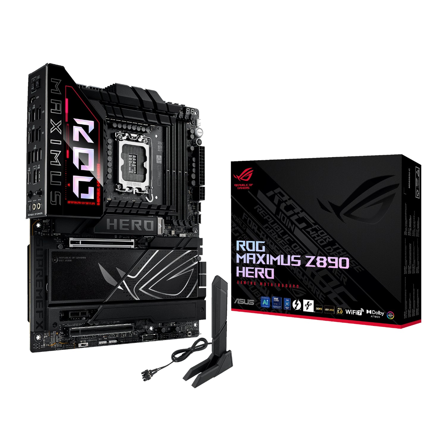 Image 1 for Asus ROG Maximus Z890 Hero Intel LGA1851 ATX Gaming Motherboard