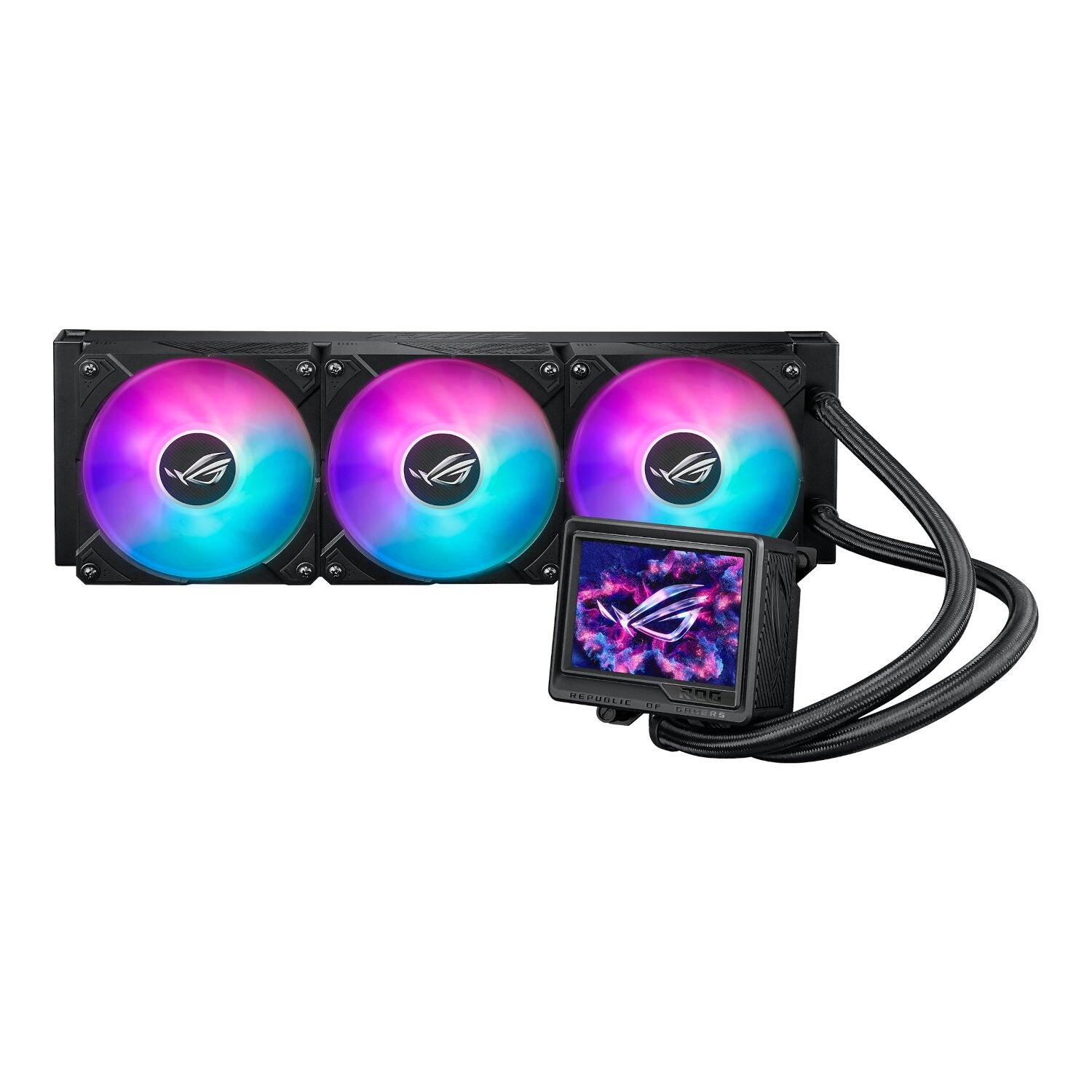 Image 1 for Asus ROG Ryujin III ARGB AIO Liquid Cooler - 3.5" LCD Display