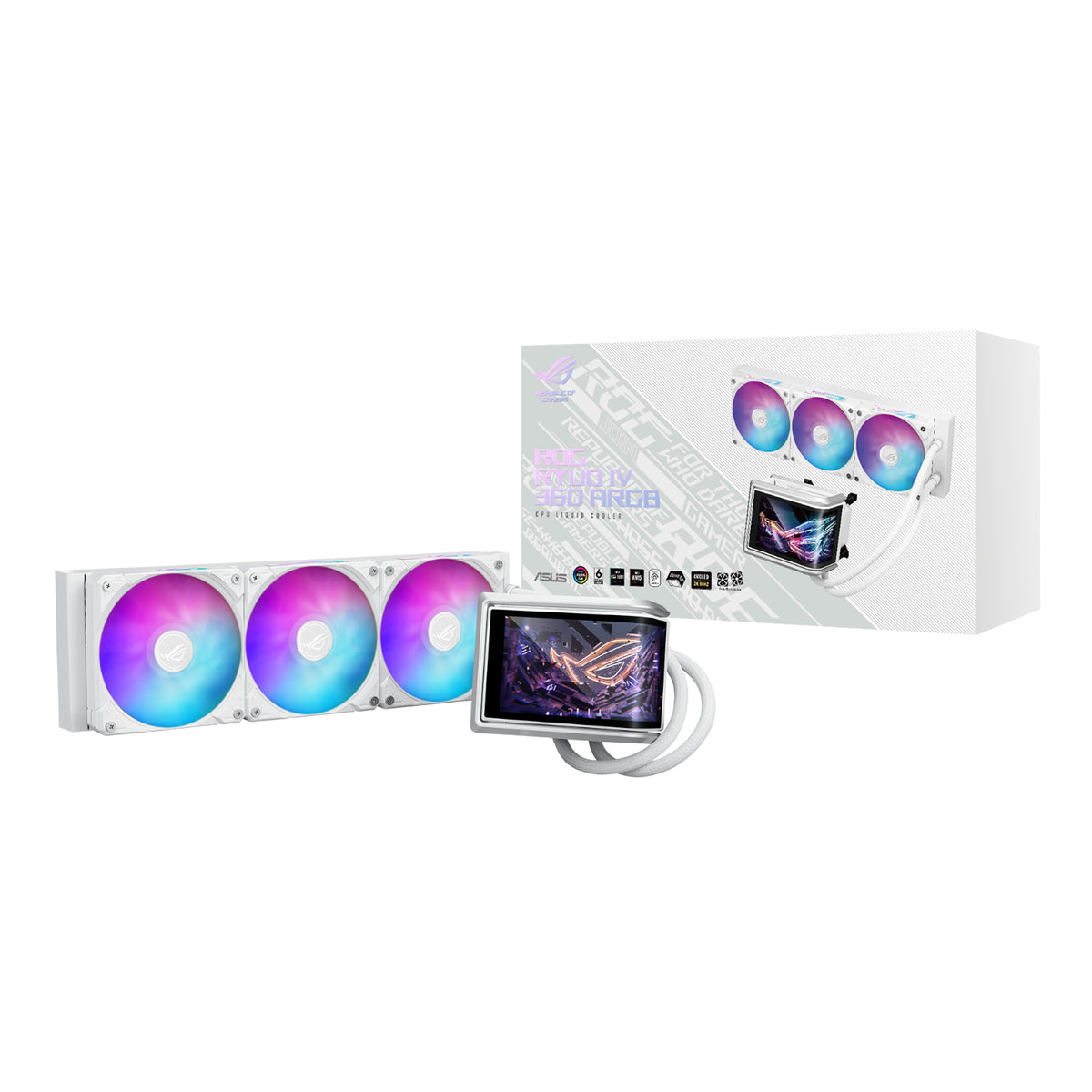 Image 1 for ASUS ROG RYUO IV 360 ARGB Liquid CPU Cooler White Edition