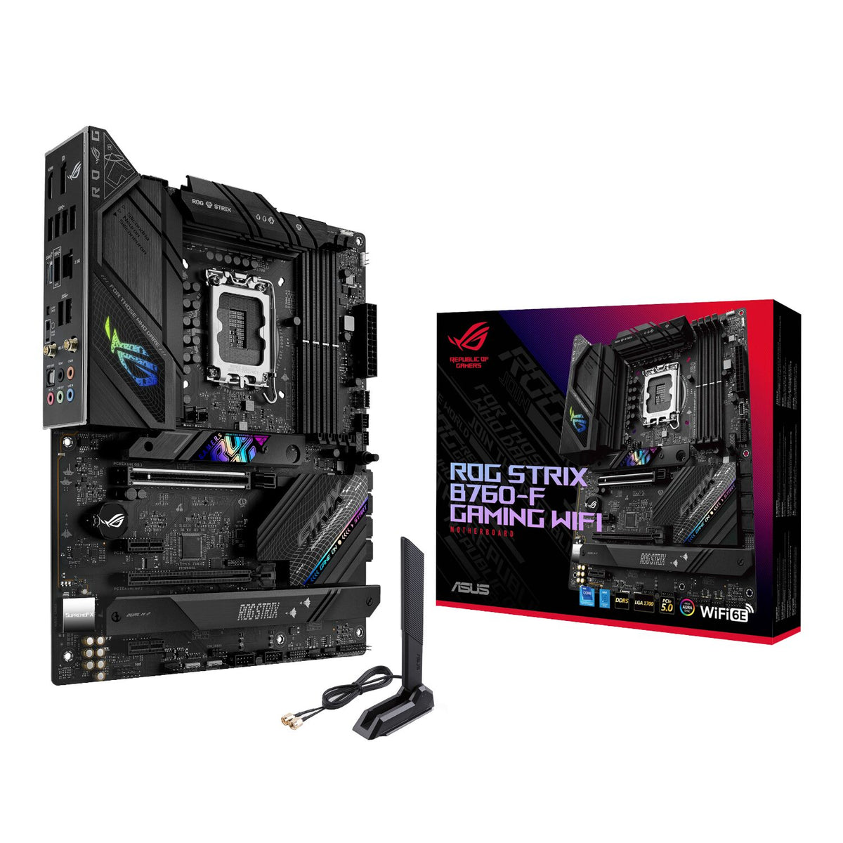 Image 1 for Asus ROG Strix B760-F Gaming WiFi Motherboard - Intel LGA1700