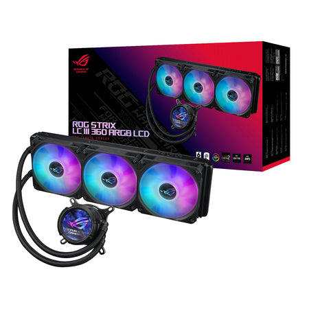 Image 1 for Asus ROG STRIX LC III 360 ARGB LCD All-in-one CPU Liquid Cooler - Black