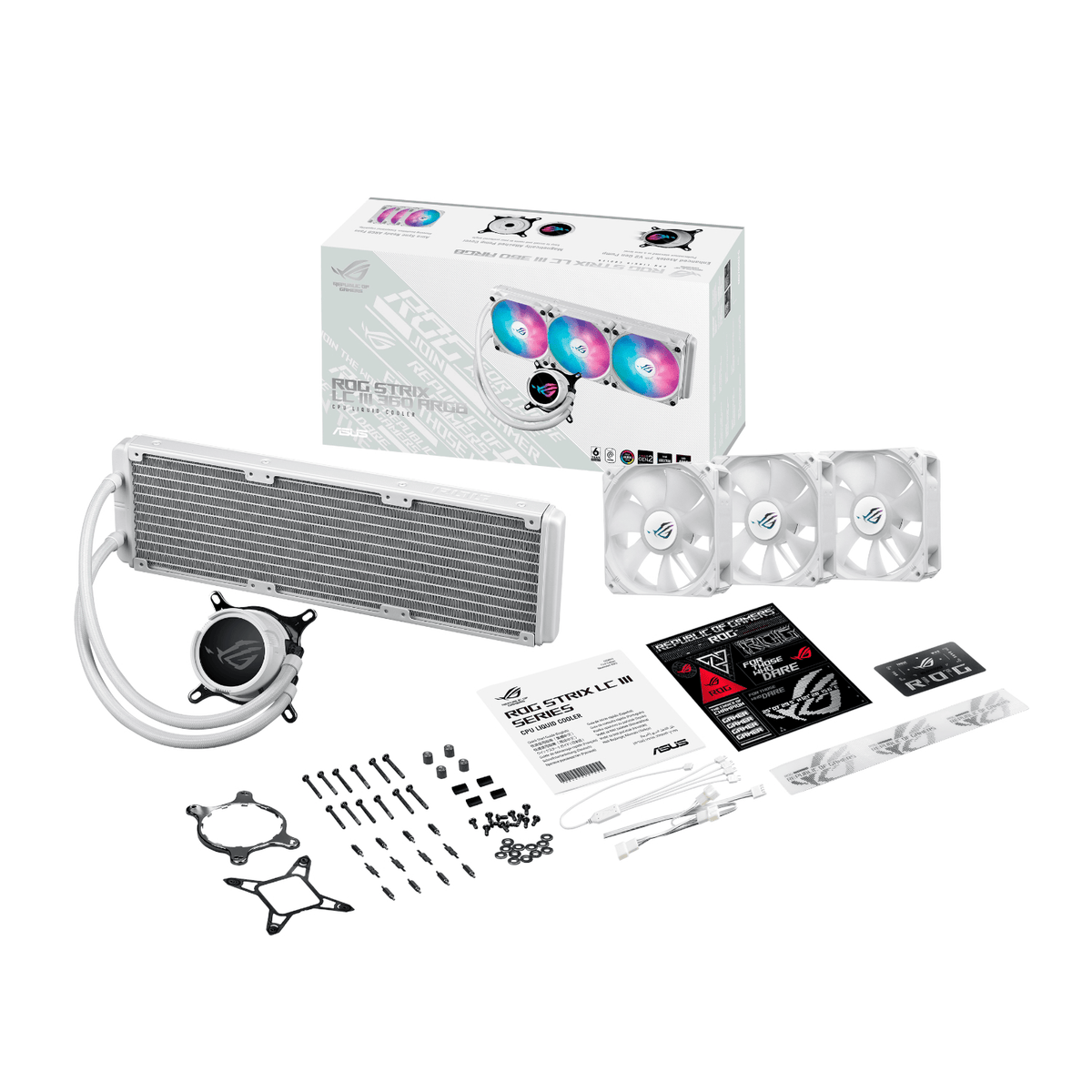 Image 6 for ASUS ROG Strix LC III 360mm ARGB White Edition Liquid CPU Cooler