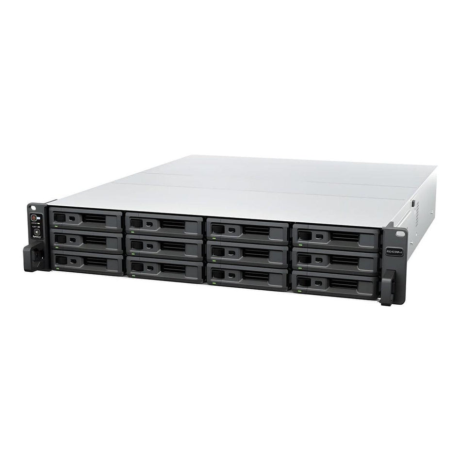 Synology RackStation RS2423RP+ 12-Bay Rackmount NAS - AMD Ryzen V1780B Quad-Core, 8GB RAM