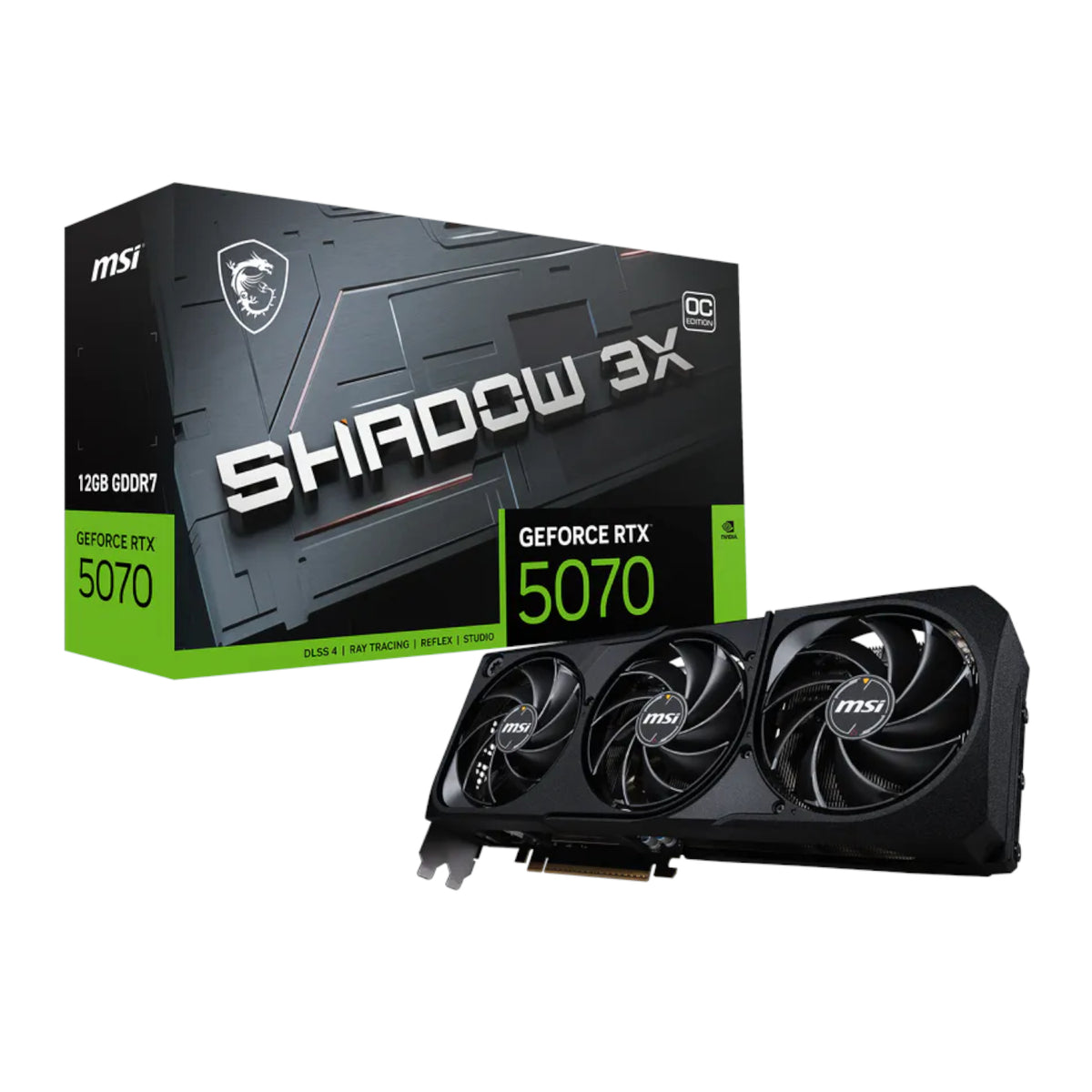 Image 1 for MSI GeForce RTX 5070 SHADOW 3X OC 12GB GDDR7 Graphics Card