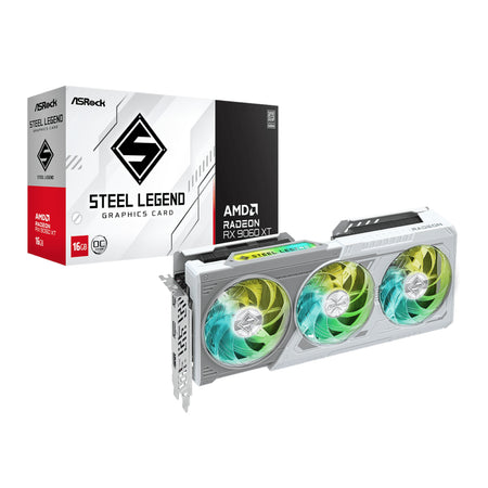 Image 1 for ASRock Radeon RX9060 XT Steel Legend 16G Graphics Card