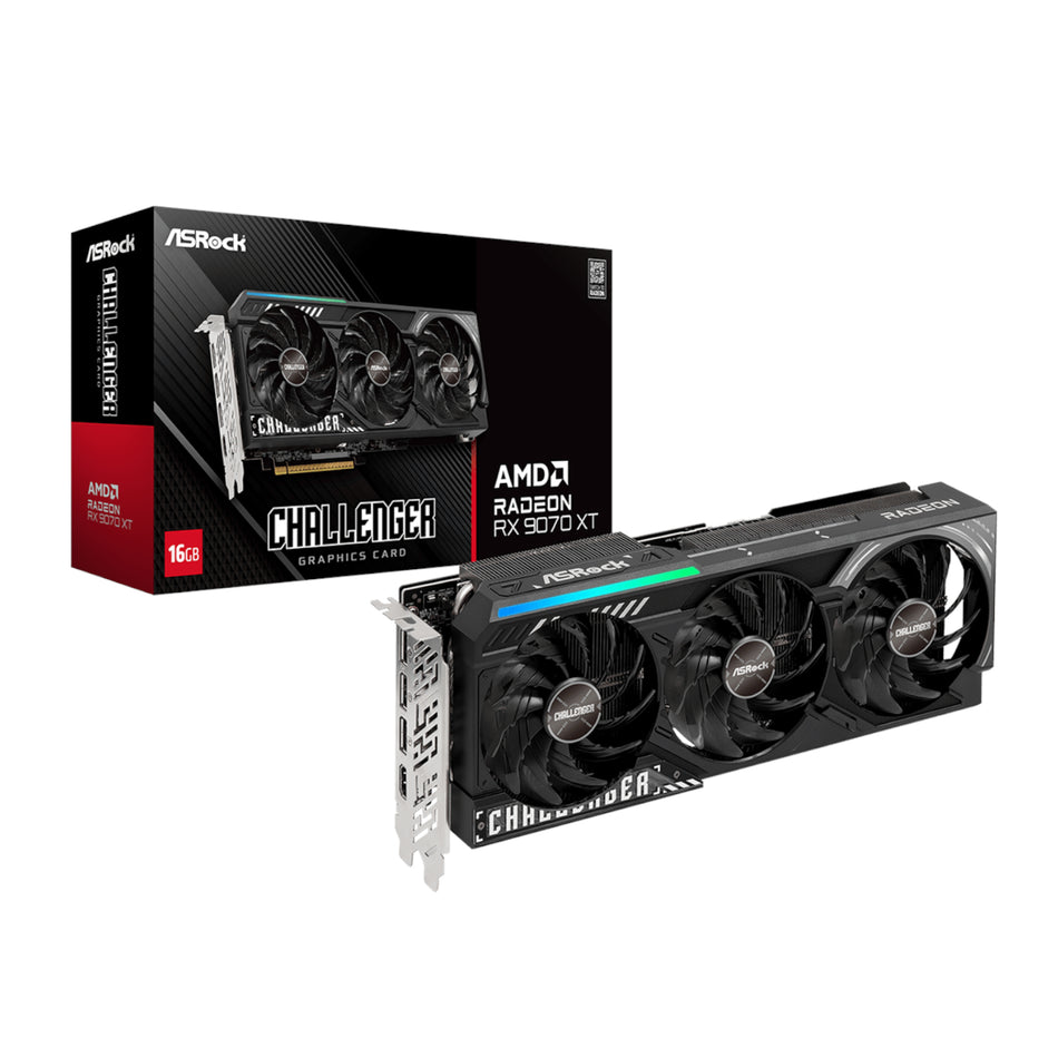 Image 1 for ASRock Radeon RX9070 XT Challenger 16G Graphics Card