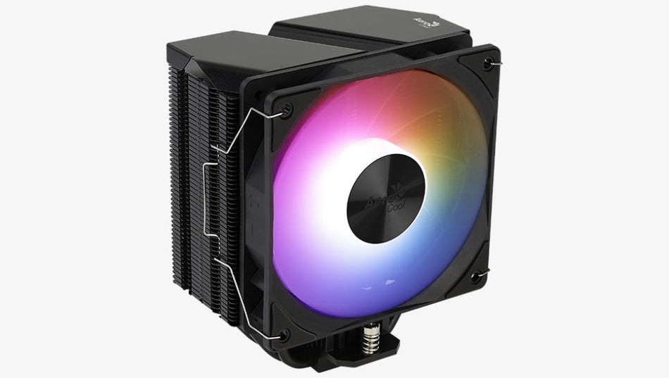 Aerocool Rime 4 ARGB PWM CPU Air Cooler - 230W TDP, Aluminum Fins, LGA 1700/1200/115x & AM4/AM5 Compatible