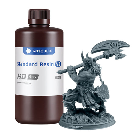 Image 1 for Anycubic Standard Resin V2 1kg - HD Grey