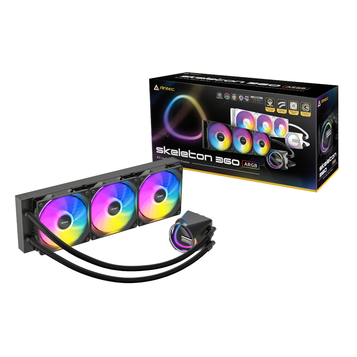 Image 6 for Antec Skeleton 360 ARGB CPU Liquid Cooler Black