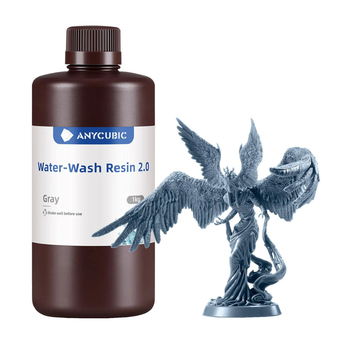 Image 1 for Anycubic Water Wash Resin 2.0 – Grey