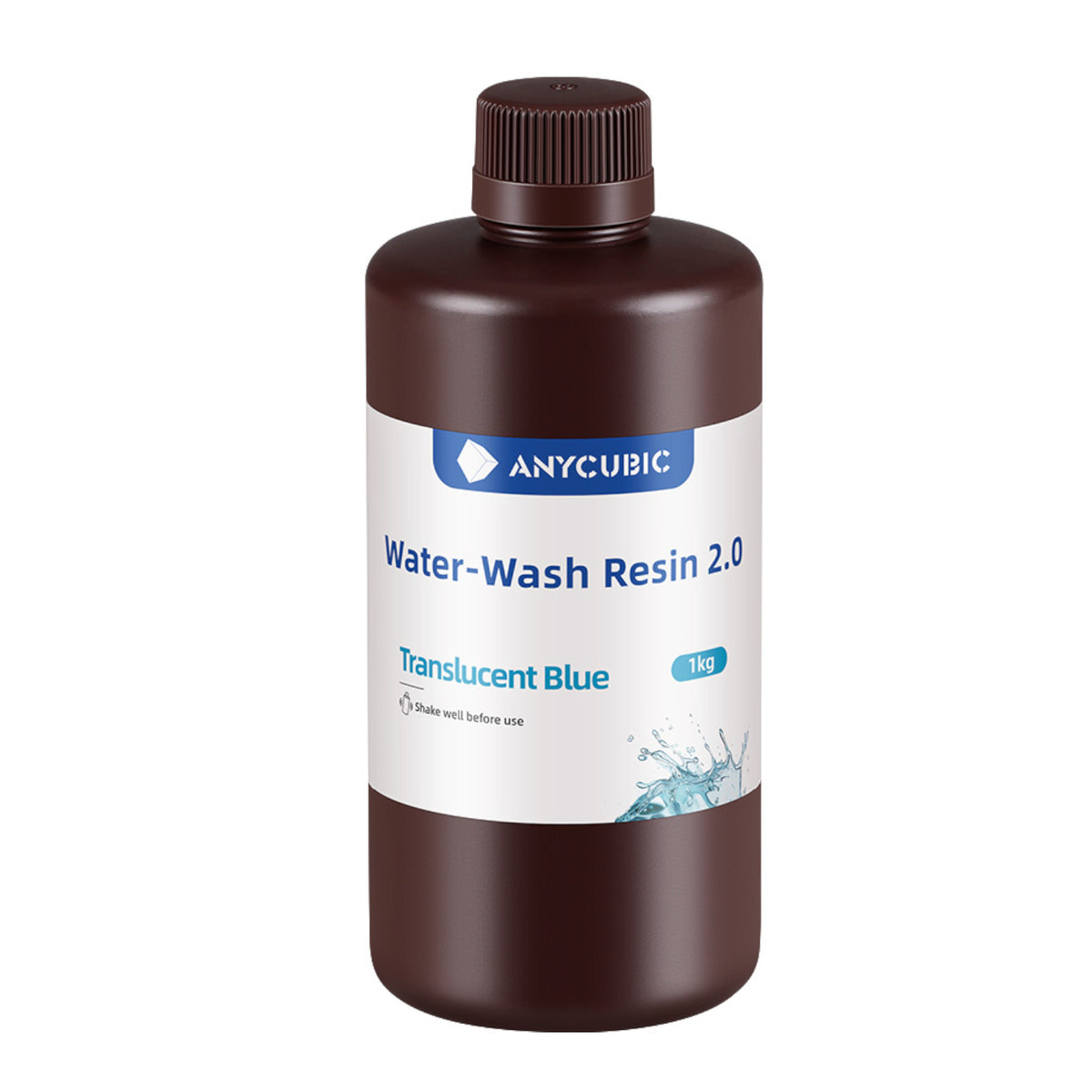 Image 2 for Anycubic Water Wash Resin 2.0 – Translucent Blue
